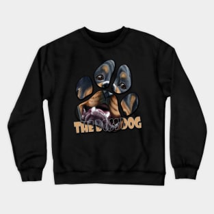 Rottweiler the boss dog Crewneck Sweatshirt